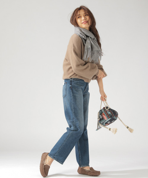 BAYFLOW(ベイフロー)の「フォックスMIXニットプルオーバー(ニット/セーター・レディース・ブラック/ベージュ/グレー/グリーン・SMALL/MEDIUM)」の17枚目の写真