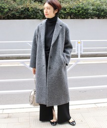 ウールシャギーテーラードコート◆