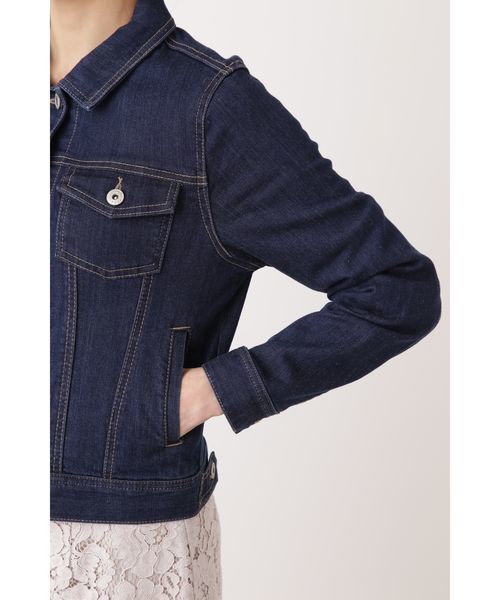 NATURAL BEAUTY BASIC（ナチュラルビューティーベーシック）の「Gジャン（デニムジャケット・レディース・ネイビー・SMALL/MEDIUM/LARGE）」の8枚目の写真