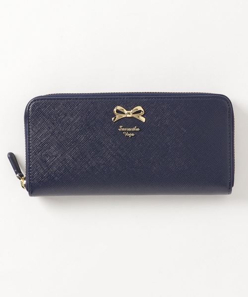 シンプルリボンラウンド長財布 財布 Samanthavega サマンサベガ のファッション通販 Zozotown