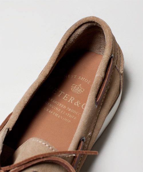 NANO universe（ナノユニバース）の「PETER&CO./ スウェードボートデッキシューズ（スニーカー・メンズ・ブラウン/ベージュ/ネイビー・43/44/41/42）」の14枚目の写真