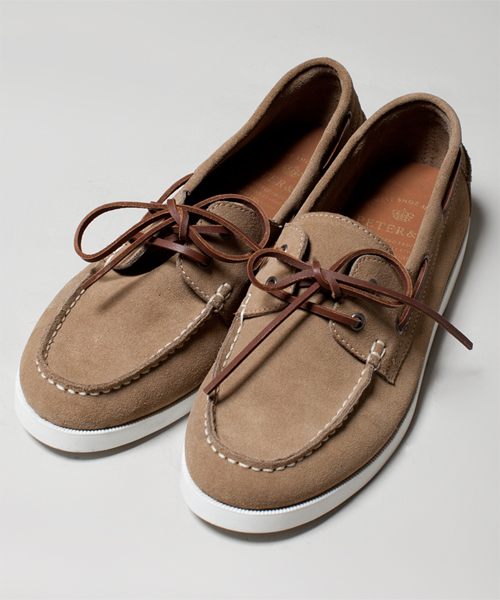 NANO universe（ナノユニバース）の「PETER&CO./ スウェードボートデッキシューズ（スニーカー・メンズ・ブラウン/ベージュ/ネイビー・43/44/41/42）」の7枚目の写真