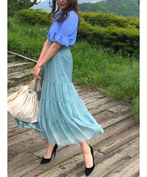 パターンフィオナ のファッション セール スカート Pattern Fiona スカート Pattern Fiona ティアードマキシスカート スカート