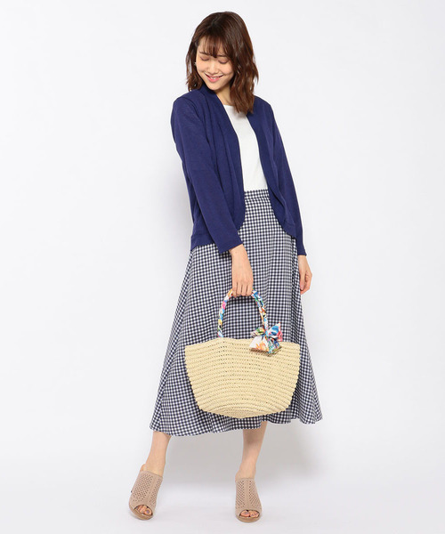 Petit Honfleur（プチオンフルール）の「スカーフ雑材トートバッグ（トートバッグ・レディース・ブラウン/カーキ/アイボリー・フリー）」の10枚目の写真