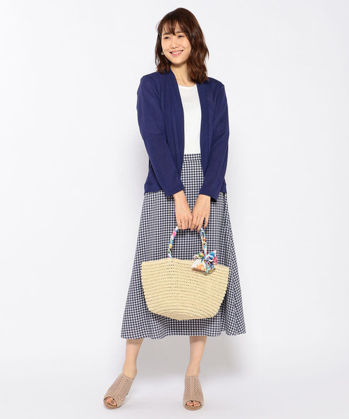 Petit Honfleur（プチオンフルール）の「スカーフ雑材トートバッグ（トートバッグ・レディース・ブラウン/カーキ/アイボリー・フリー）」の11枚目の写真