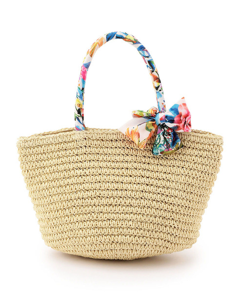 Petit Honfleur（プチオンフルール）の「スカーフ雑材トートバッグ（トートバッグ・レディース・ブラウン/カーキ/アイボリー・フリー）」の13枚目の写真