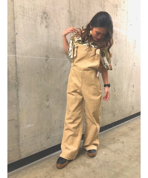 Ocean Pacific（オーシャンパシフィック）の「サロペット OP 529350（サロペット/オーバーオール・レディース・ブルー/ベージュ/ネイビー・M/L）」の6枚目の写真