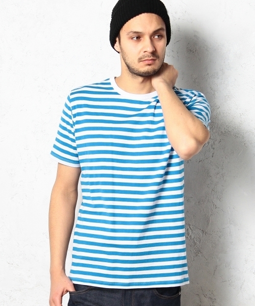 green label relaxing(グリーンレーベルリラクシング)の「◎GIZA/C BOR C/N S/S Tシャツ ◆(Tシャツ/カットソー・メンズ・コバルトブルー/ネイビー/ブラック/レッド/ピンク/ケリー・MEDIUM/SMALL/LARGE/X-LARGE)」の5枚目の写真