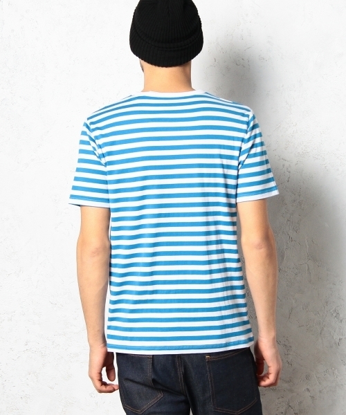 green label relaxing(グリーンレーベルリラクシング)の「◎GIZA/C BOR C/N S/S Tシャツ ◆(Tシャツ/カットソー・メンズ・コバルトブルー/ネイビー/ブラック/レッド/ピンク/ケリー・MEDIUM/SMALL/LARGE/X-LARGE)」の9枚目の写真