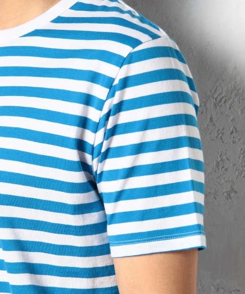 green label relaxing(グリーンレーベルリラクシング)の「◎GIZA/C BOR C/N S/S Tシャツ ◆(Tシャツ/カットソー・メンズ・コバルトブルー/ネイビー/ブラック/レッド/ピンク/ケリー・MEDIUM/SMALL/LARGE/X-LARGE)」の11枚目の写真