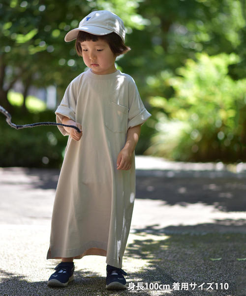 coen(コーエン)の「【新色ブラウン登場・ママとお揃い可能・coen キッズ / ジュニア】バックロゴTワンピース(カットソーワンピース)(ワンピース・キッズ・ブラック/ベージュ/ブラウン・110/130/150)」の3枚目の写真