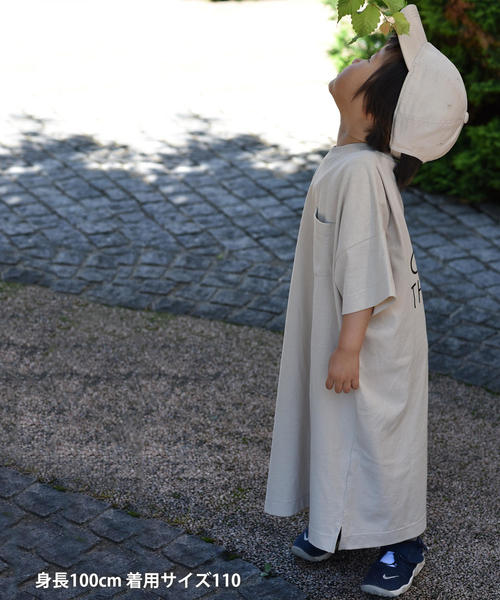 coen(コーエン)の「【新色ブラウン登場・ママとお揃い可能・coen キッズ / ジュニア】バックロゴTワンピース(カットソーワンピース)(ワンピース・キッズ・ブラック/ベージュ/ブラウン・110/130/150)」の7枚目の写真