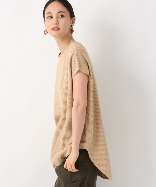 GLOBAL WORK(グローバルワーク)の「ワッフルチュニックプルオーバー【UVケア】/839934(Tシャツ/カットソー・レディース・カーキ/ホワイト/ベージュ/ダークグレー・LARGE/MEDIUM)」の16枚目の写真