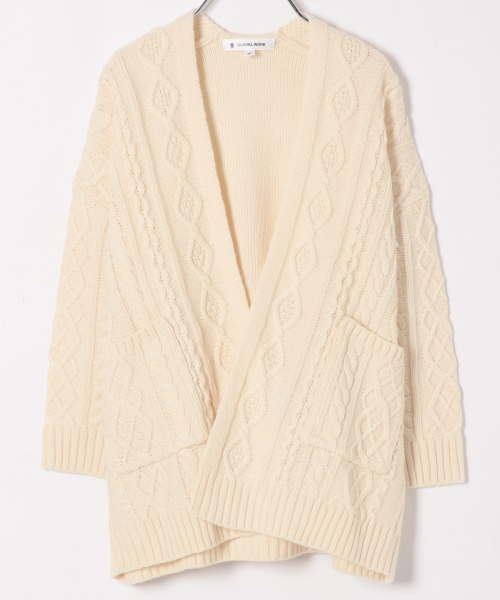 セール キッズ ケーブルロングカーディガン カーディガン ボレロ Global Work グローバルワーク のファッション通販 Zozotown