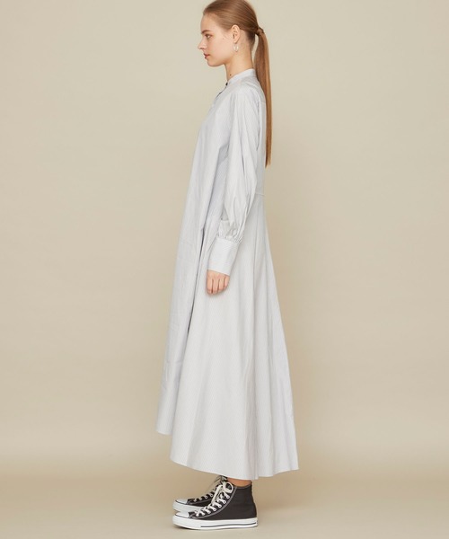 STUDIOUS（ステュディオス）の「【THE AD+】マキシシャツドレス（シャツワンピース・レディース・グレー/アッシュブラウン・2）」の13枚目の写真