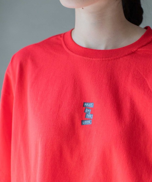 MARECHAL TERRE（マルシャルテル）の「Fruit of the loom コラボ Tシャツ（Tシャツ/カットソー・レディース・ホワイト/チャコールグレー/ブラック/レッド・MEDIUM）」の6枚目の写真