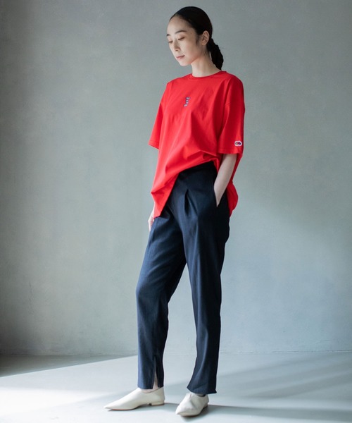 MARECHAL TERRE（マルシャルテル）の「Fruit of the loom コラボ Tシャツ（Tシャツ/カットソー・レディース・ホワイト/チャコールグレー/ブラック/レッド・MEDIUM）」の7枚目の写真