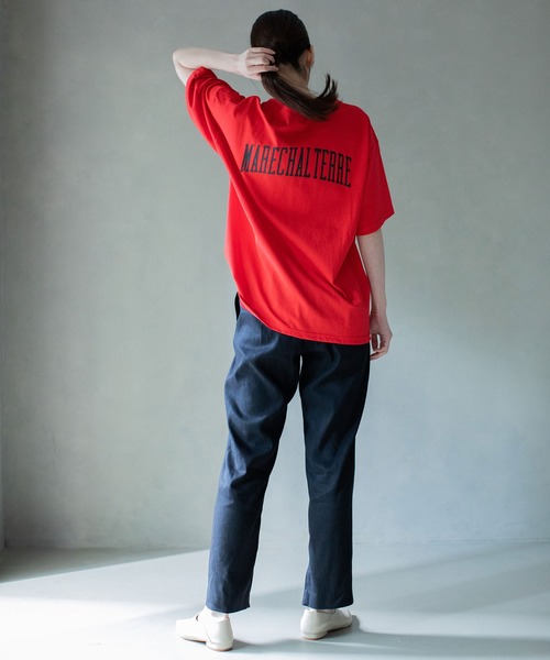 MARECHAL TERRE（マルシャルテル）の「Fruit of the loom コラボ Tシャツ（Tシャツ/カットソー・レディース・ホワイト/チャコールグレー/ブラック/レッド・MEDIUM）」の8枚目の写真