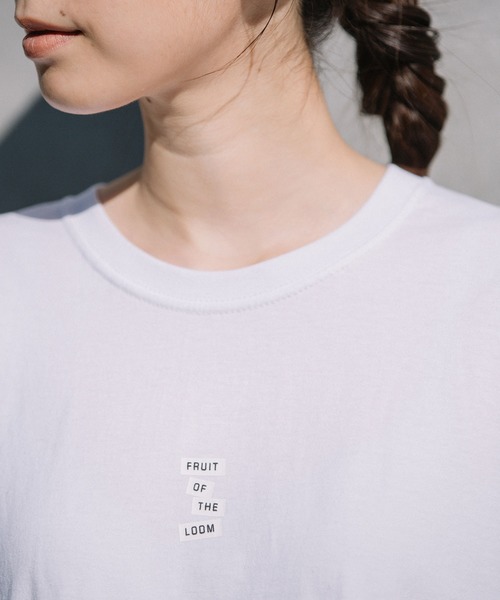 MARECHAL TERRE（マルシャルテル）の「Fruit of the loom コラボ Tシャツ（Tシャツ/カットソー・レディース・ホワイト/チャコールグレー/ブラック/レッド・MEDIUM）」の10枚目の写真