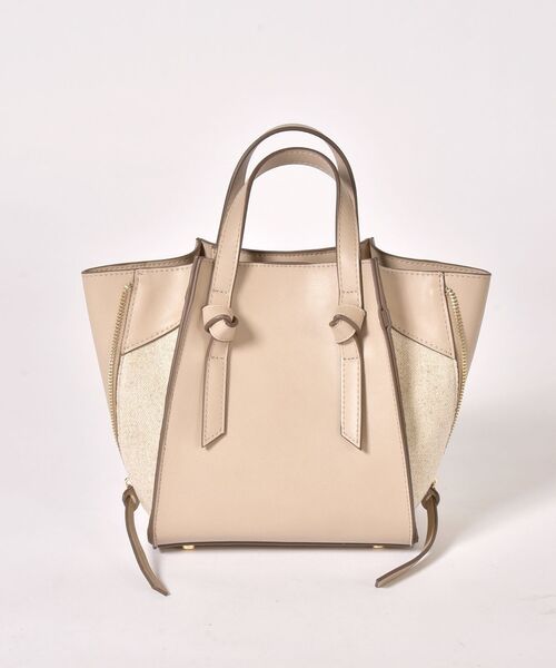 SHIPS any（シップス エニィ）の「SHIPS any:コンビ2WAYトート SMALL◇◇（トートバッグ・レディース・ブラック/ベージュ/ライトブルー/キャメル/ナチュラル/ライトグリーン・ONE SIZE）」の4枚目の写真