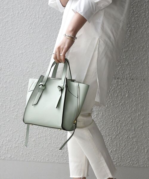 SHIPS any（シップス エニィ）の「SHIPS any:コンビ2WAYトート SMALL◇◇（トートバッグ・レディース・ブラック/ベージュ/ライトブルー/キャメル/ナチュラル/ライトグリーン・ONE SIZE）」の18枚目の写真