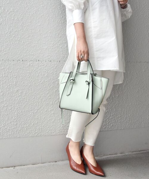 SHIPS any（シップス エニィ）の「SHIPS any:コンビ2WAYトート SMALL◇◇（トートバッグ・レディース・ブラック/ベージュ/ライトブルー/キャメル/ナチュラル/ライトグリーン・ONE SIZE）」の19枚目の写真