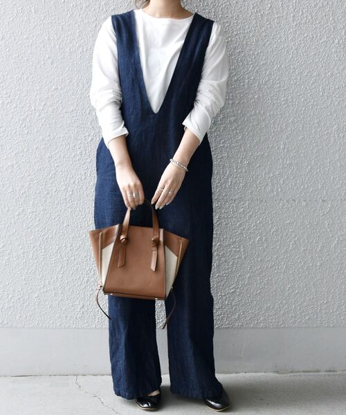 SHIPS any（シップス エニィ）の「SHIPS any:コンビ2WAYトート SMALL◇◇（トートバッグ・レディース・ブラック/ベージュ/ライトブルー/キャメル/ナチュラル/ライトグリーン・ONE SIZE）」の22枚目の写真