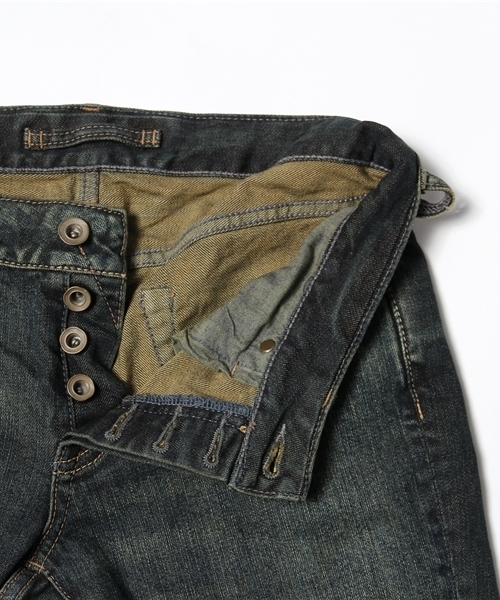 goa（ゴア）の「10ozｽﾄﾚｯﾁﾃﾞﾆﾑ ｽｷﾆｰﾊﾟﾝﾂ（デニムパンツ・レディース・ブラック/インディゴブルー・2/1）」の9枚目の写真