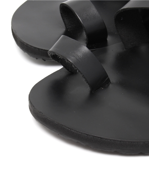 NANO universe（ナノユニバース）の「：レザークロストングサンダル（サンダル・メンズ・ブラック/ブラウン・43/41/42）」の6枚目の写真