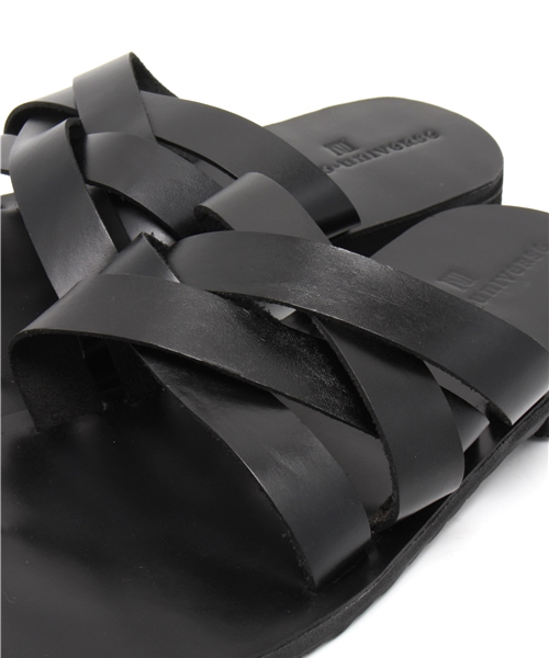 NANO universe（ナノユニバース）の「：レザークロストングサンダル（サンダル・メンズ・ブラック/ブラウン・43/41/42）」の7枚目の写真