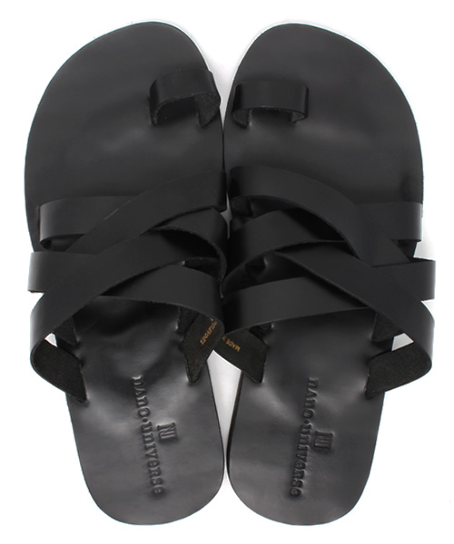 NANO universe（ナノユニバース）の「：レザークロストングサンダル（サンダル・メンズ・ブラック/ブラウン・43/41/42）」の9枚目の写真