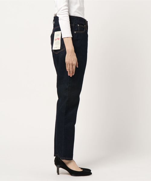 LOWRYS FARM(ローリーズファーム)の「CONEテンセルテーパード 870625(デニムパンツ・レディース・オフホワイト/ブルー/ネイビー・MEDIUM/LARGE)」の4枚目の写真