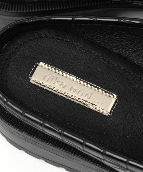 niko and...（ニコアンド）の「オリジナルローファースリッパ（ローファー・レディース・ブラック/ベージュ・MEDIUM/LARGE）」の10枚目の写真