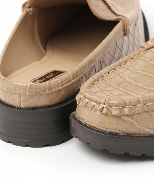 niko and...（ニコアンド）の「オリジナルローファースリッパ（ローファー・レディース・ブラック/ベージュ・MEDIUM/LARGE）」の11枚目の写真