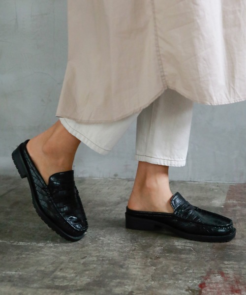 niko and...（ニコアンド）の「オリジナルローファースリッパ（ローファー・レディース・ブラック/ベージュ・MEDIUM/LARGE）」の17枚目の写真