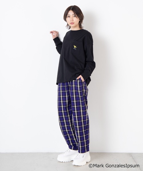 Mark Gonzales(マーク・ゴンザレス)の「∴WEGO/マークゴンザレス別注ビッグシルエットロンT(Tシャツ/カットソー・レディース・ホワイト/ブラック/パープル/ベージュ・FREE)」の11枚目の写真