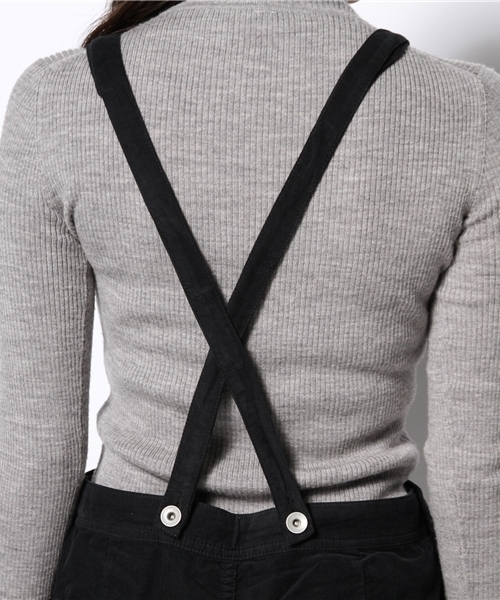 NANO universe(ナノユニバース)の「コーデュロイサロペット(サロペット/オーバーオール・レディース・オフホワイト/ブルー/ブラック・38/36)」の8枚目の写真