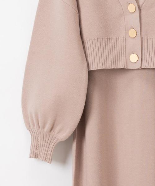 Diagram（ダイアグラム）の「ハイネックストレートニットワンピース  