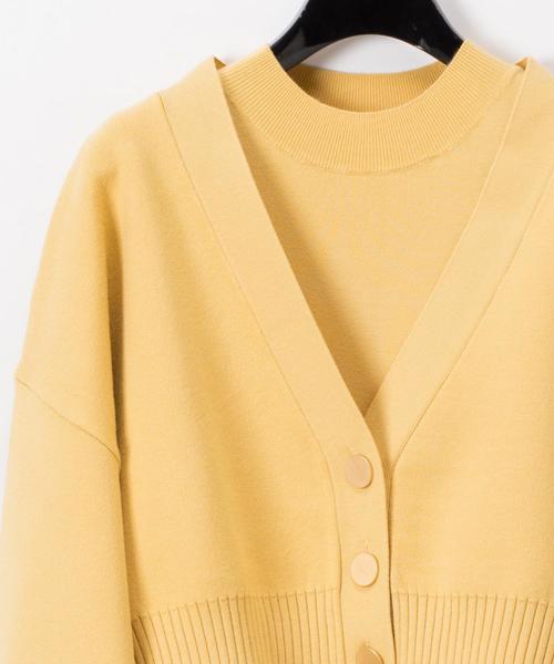 Diagram（ダイアグラム）の「ハイネックストレートニットワンピース  