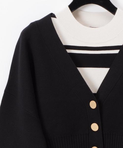 Diagram（ダイアグラム）の「ハイネックストレートニットワンピース  