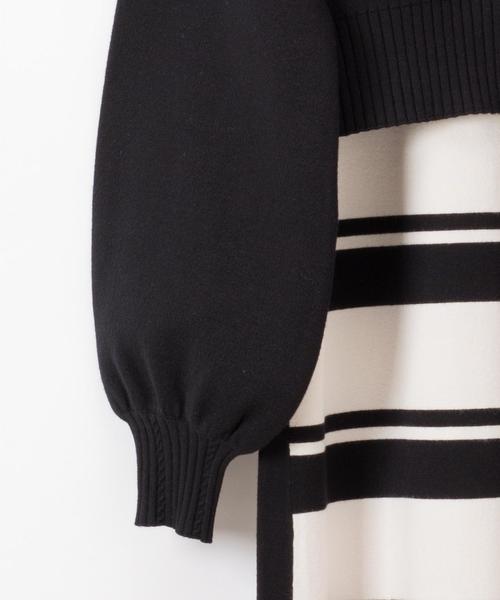 Diagram（ダイアグラム）の「ハイネックストレートニットワンピース  