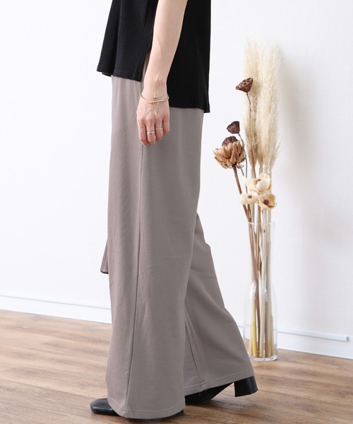 reca(レカ)の「タックスウェットワイド パンツ(その他パンツ・レディース・アッシュグレー/ブラック・M)」の10枚目の写真