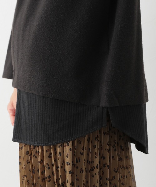 LEPSIM(レプシィム)の「フェイクレイヤードロンT 922221(Tシャツ/カットソー・レディース・ブラック/グレー/グレイッシュベージュ/ライトグレー/ベージュ・FREE)」の14枚目の写真
