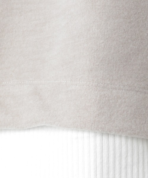 LEPSIM(レプシィム)の「フェイクレイヤードロンT 922221(Tシャツ/カットソー・レディース・ブラック/グレー/グレイッシュベージュ/ライトグレー/ベージュ・FREE)」の21枚目の写真