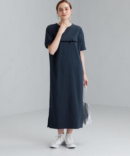 商品詳細 別注 チャンピオン Sc Champion Glr ロゴ ワンピース Green Label Relaxing グリーンレーベル リラクシング 公式通販