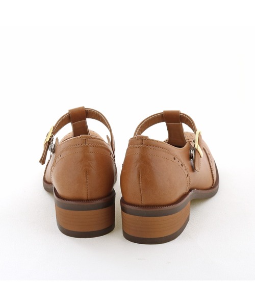 あしながおじさん(アシナガオジサン)の「丸みTストラップシューズ -0701105(パンプス・レディース・ブラック/アイボリー/ブラウン・22.5cm/23.0cm/23.5cm/24.0cm/24.5cm)」の7枚目の写真