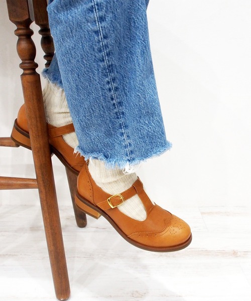 あしながおじさん(アシナガオジサン)の「丸みTストラップシューズ -0701105(パンプス・レディース・ブラック/アイボリー/ブラウン・22.5cm/23.0cm/23.5cm/24.0cm/24.5cm)」の22枚目の写真