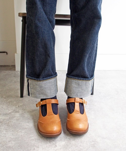 あしながおじさん(アシナガオジサン)の「丸みTストラップシューズ -0701105(パンプス・レディース・ブラック/アイボリー/ブラウン・22.5cm/23.0cm/23.5cm/24.0cm/24.5cm)」の19枚目の写真