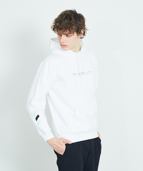ABAHOUSE(アバハウス)の「【TRANSREALITY】プルオーバー パーカー(Tシャツ/カットソー・メンズ・ホワイト/ブラック・46/48/50)」の1枚目の写真