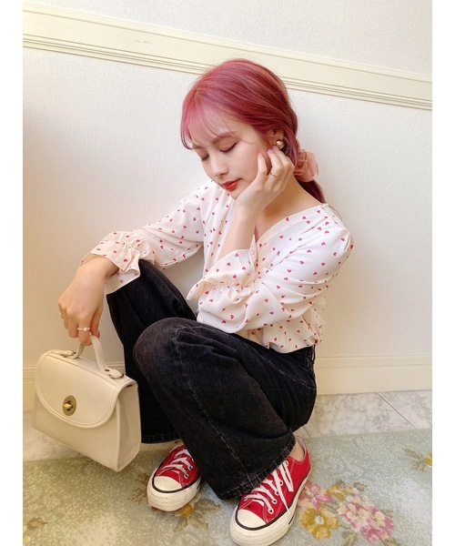 JUMELLE（ジュメロ）の「ハートブラウス（シャツ/ブラウス・レディース・ブラック/ホワイト・FREE）」の19枚目の写真